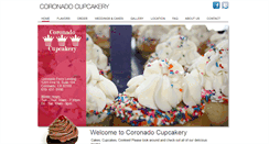 Desktop Screenshot of coronadocupcakery.com